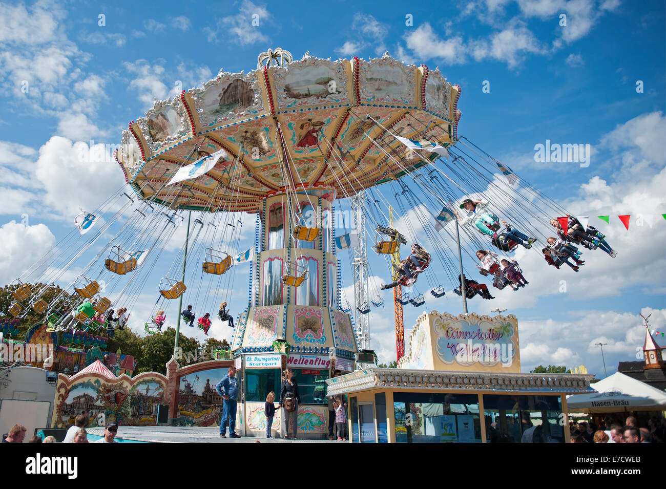 Swing carousel at the oktoberfest hi-res stock photography and images ...