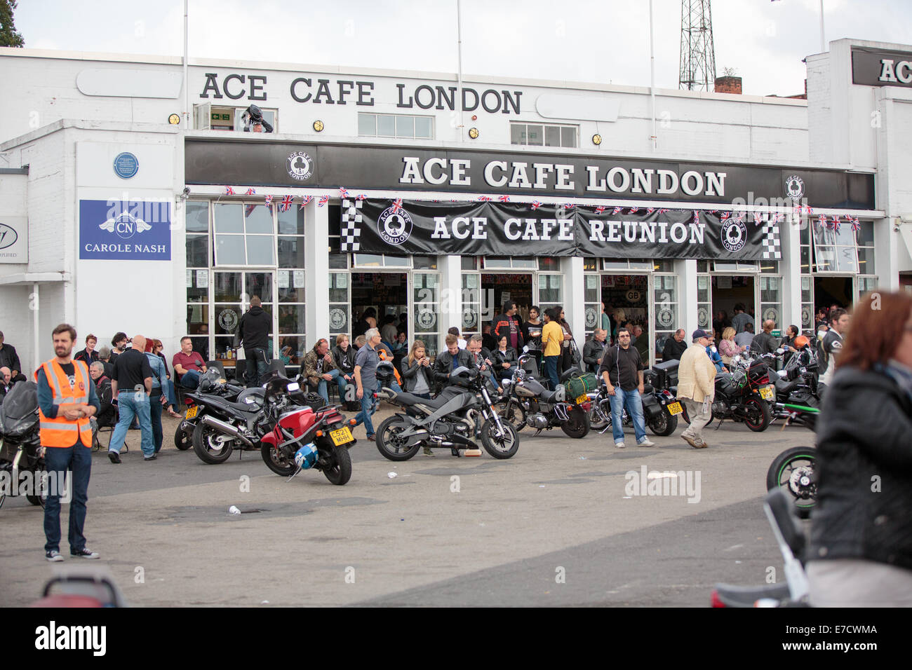 Ace Cafe, North London, UK, 14th September, 2014. The Ace Cafe bikers cafe  Reunion Credit: Fantastic Rabbit/Alamy Live News Stock Photo - Alamy