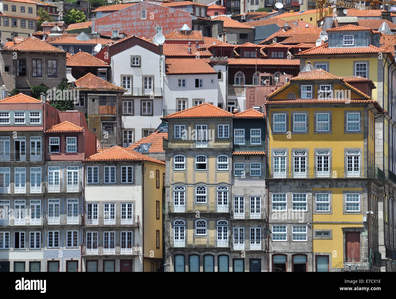 Detail of the old city centre of Porto, Portugal Stock Photo