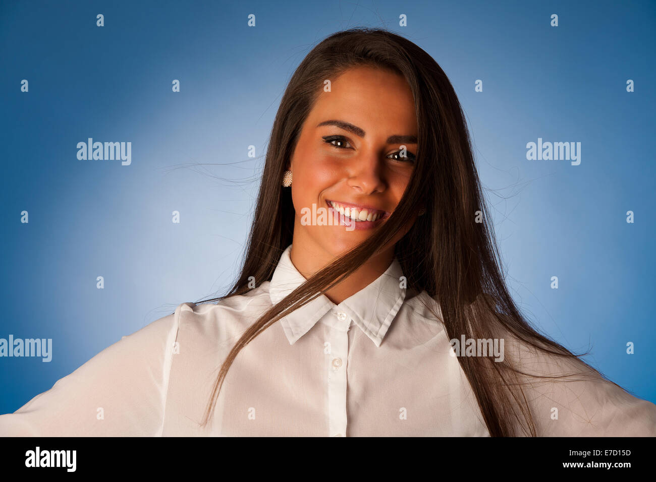portrait of Beautiful hispanic business woman Stock Photo - Alamy