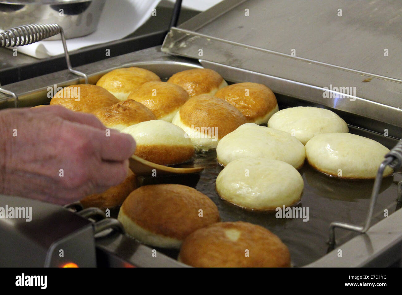Doughnut baking Stock Photo