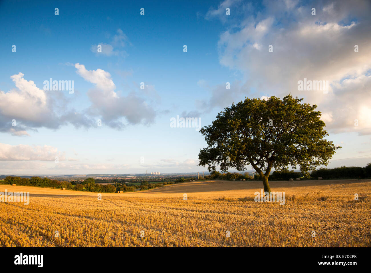 A summers evening at Stanton by Dale, Derbyshire England UK Stock Photo