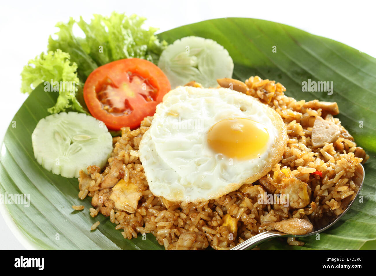 Nasi Goreng, Indonesian Fried Rice Stock Photo