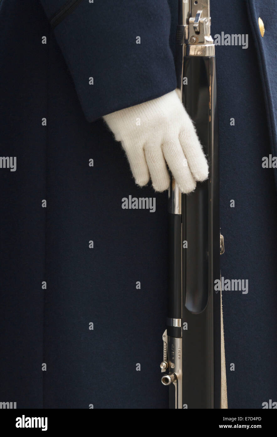 A guard at Prague Castle, Czech Republic Stock Photo Alamy