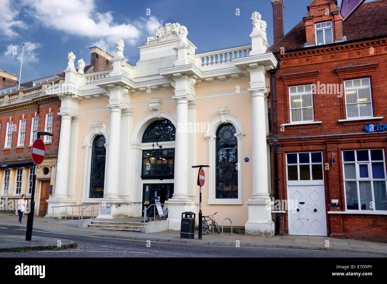 Corn Exchange and public library, Sudbury, Suffolk, UK Stock Photo Alamy