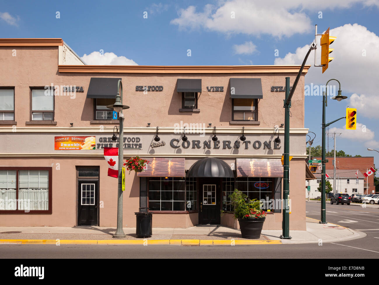 'Victor's Cornerstone' restaurant in downtown Caledonia, Ontario