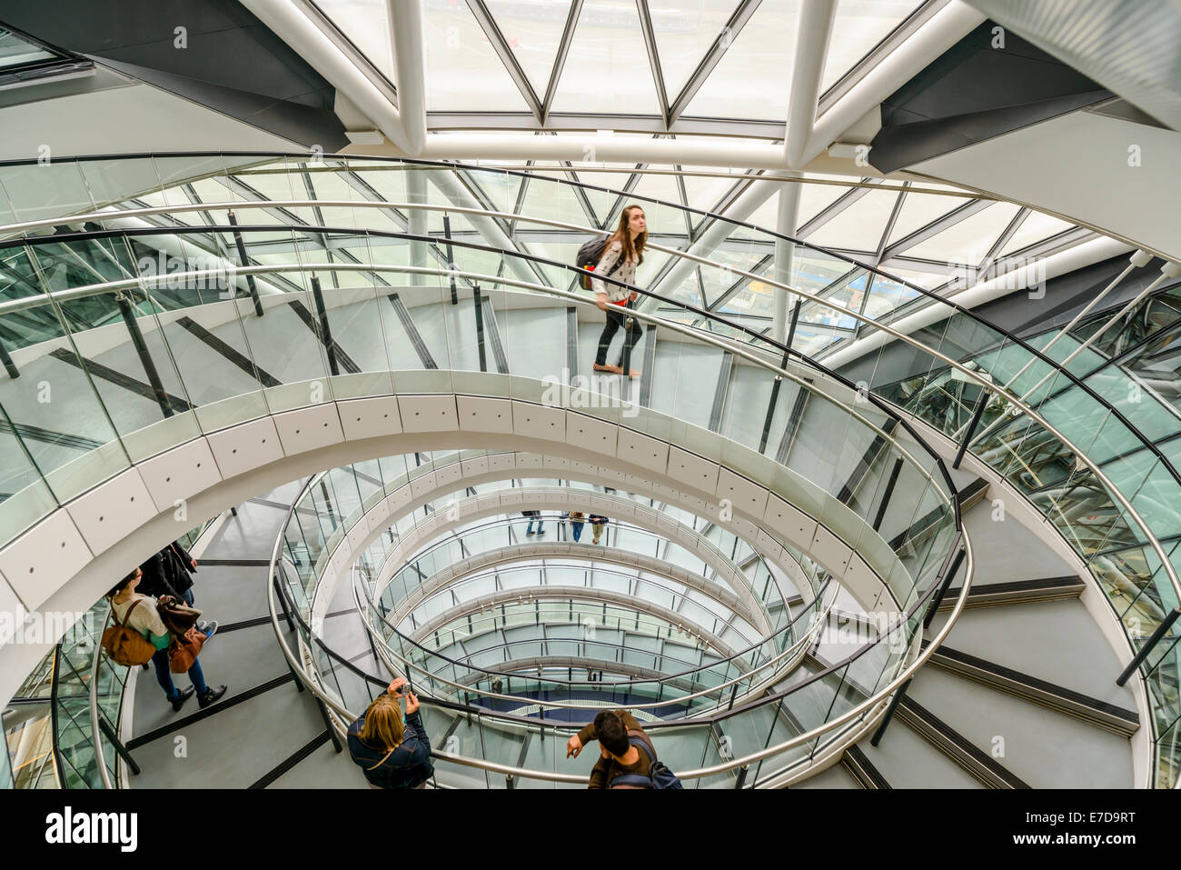 London City Hall Interior During Open House Weekend, Southwark, London