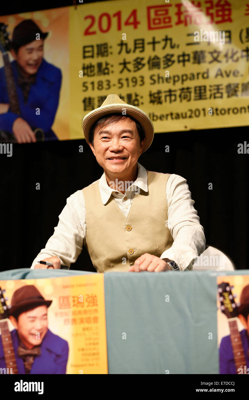 Toronto, Canada. 14th September 2014. Hong Kong singer Albert Au  
