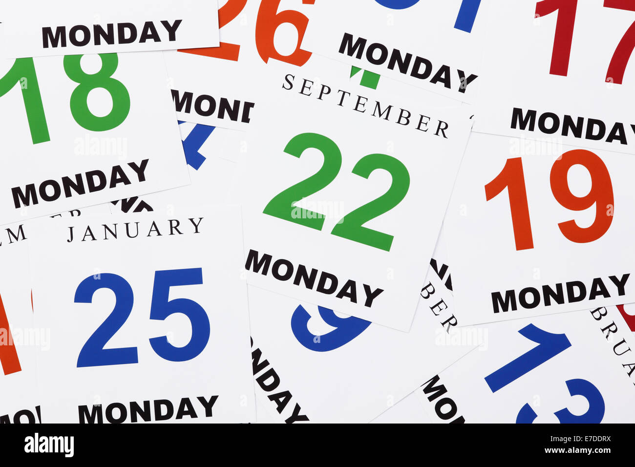 Monday calendar hires stock photography and images Alamy