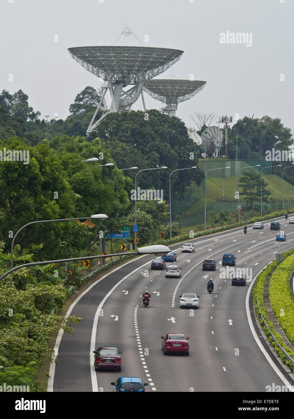 Radar Telecom Radar telecommunications station in Singapore Stock Photo - Alamy