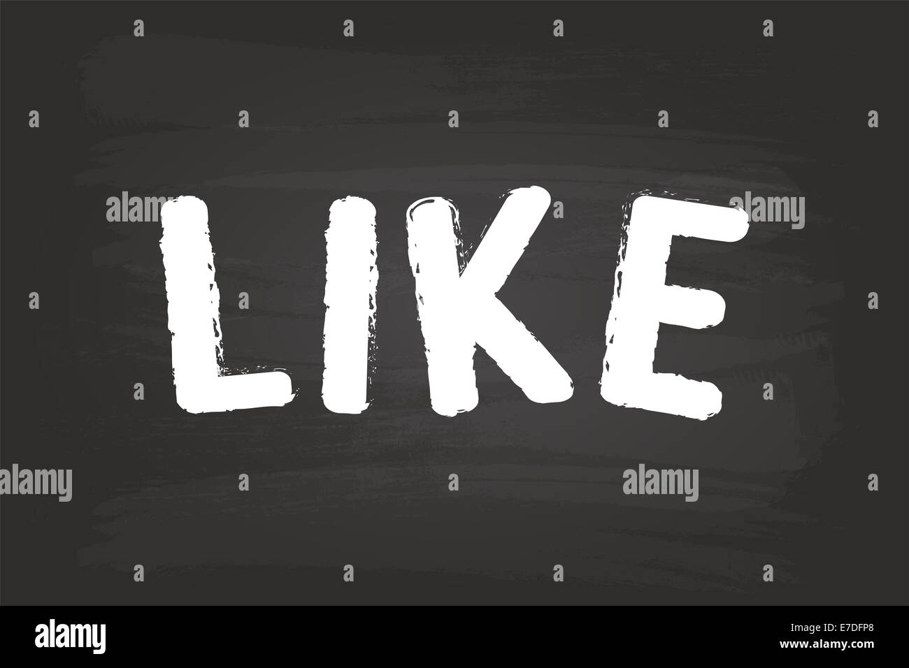 Like Word Sign On Blackboard Stock Photo Alamy