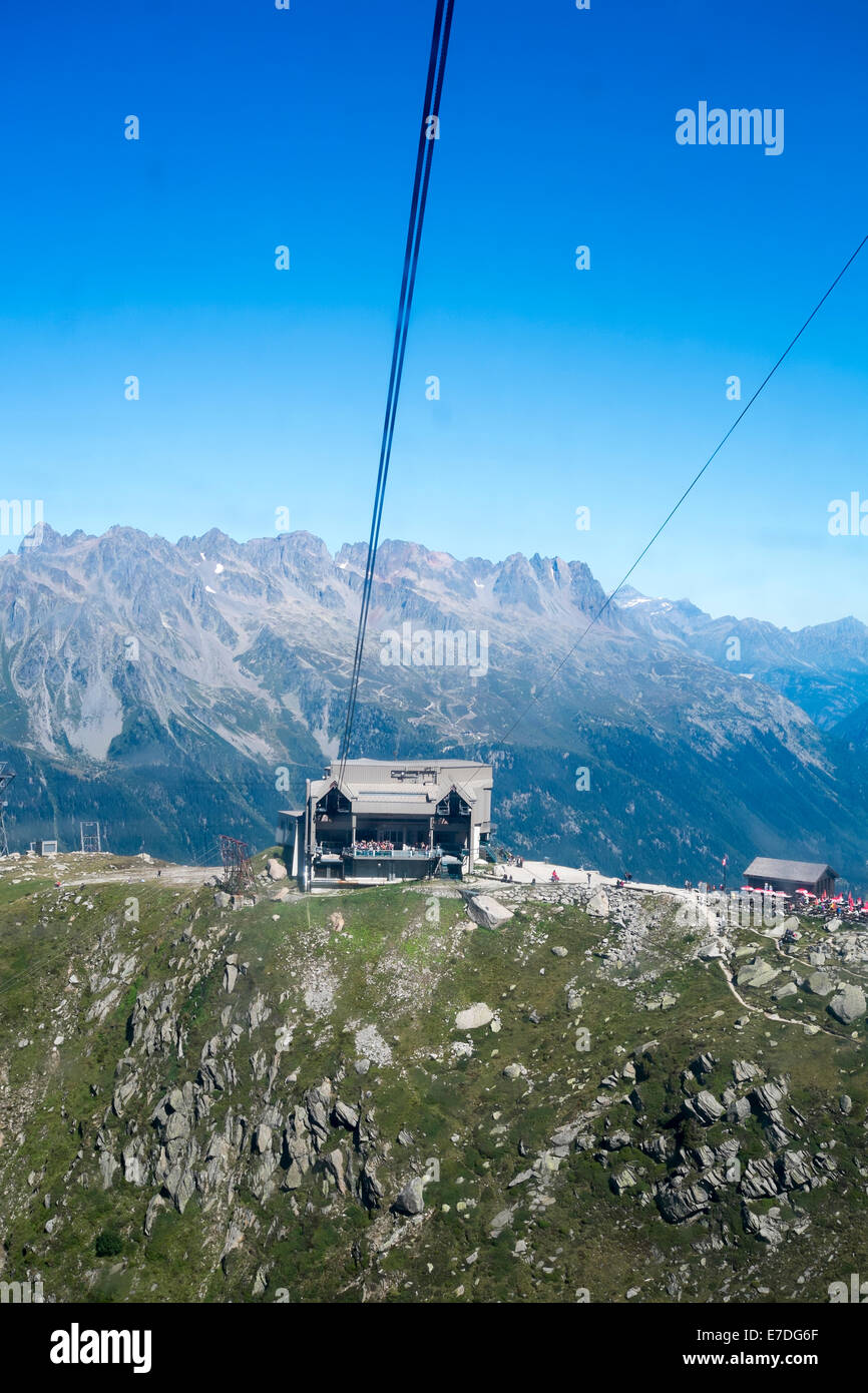 CHAMONIX, FRANCE SEPTEMBER 02 Aiguille du Midi cable car station