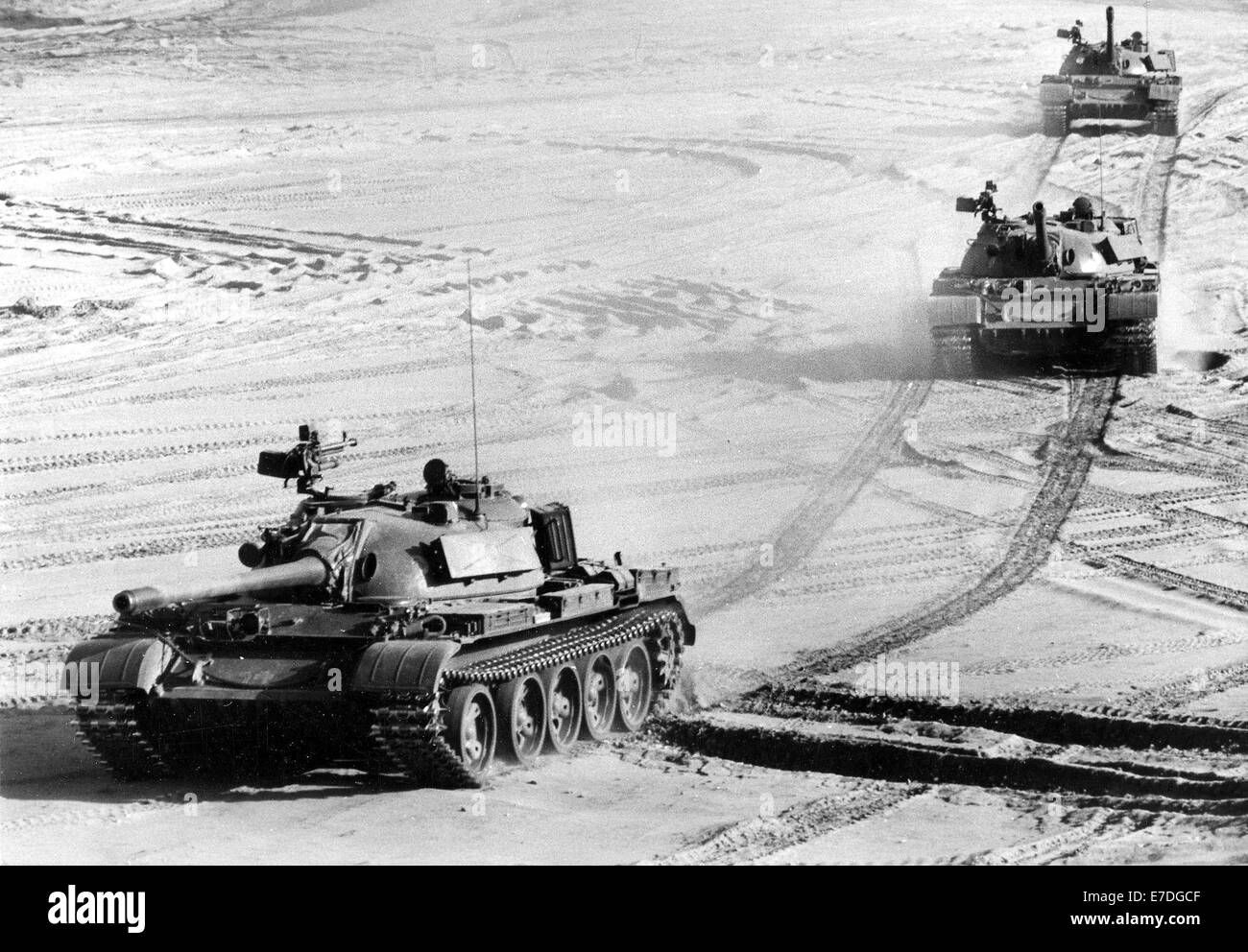 National People's Army tank soldiers take part in an exercise in ...