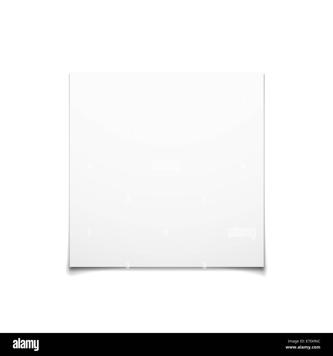 Paper Card Isolated On White Background Stock Photo Alamy