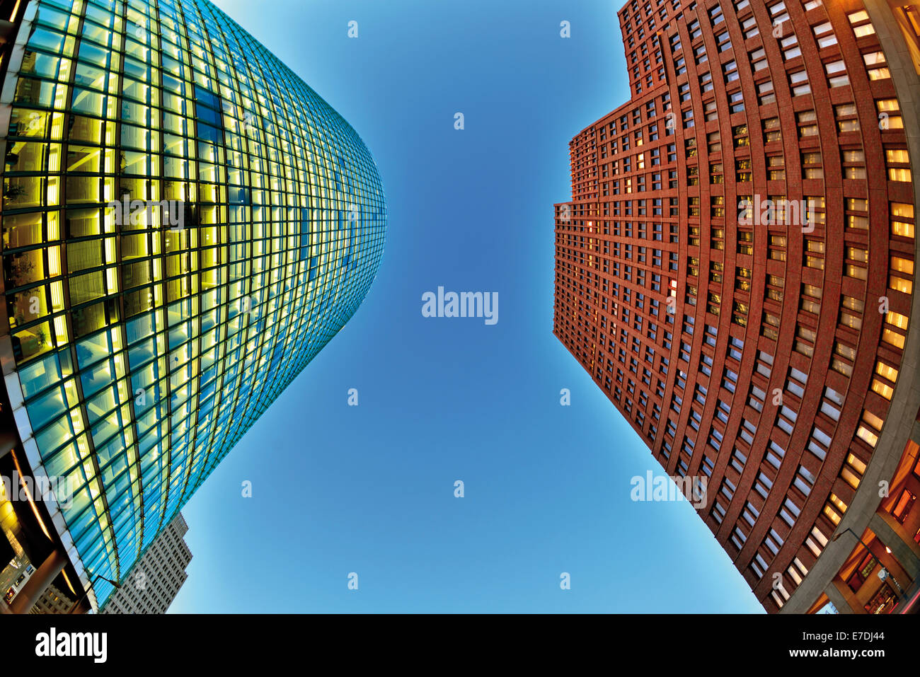 Germany, Berlin: Modern skyline buildings at the Potsdam Square Stock Photo