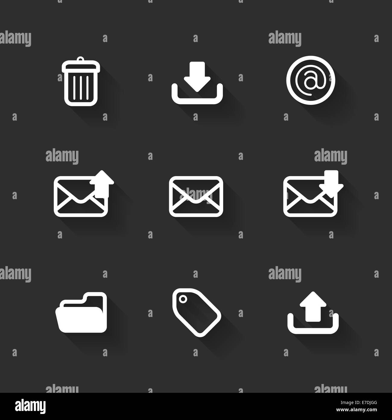 Vector design flat icons Stock Photo - Alamy