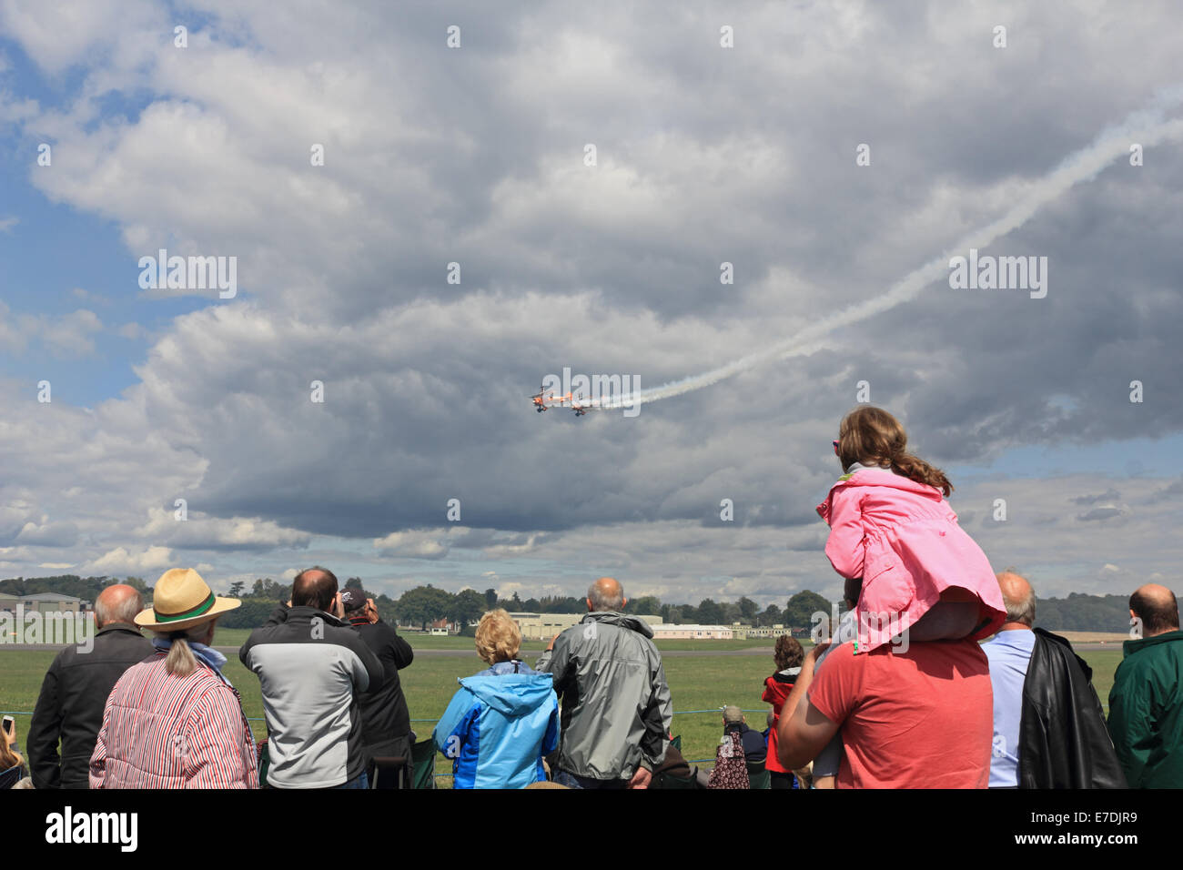 Breitling Wingwalkers at Wings and Wheels 2014. Air and car display at
