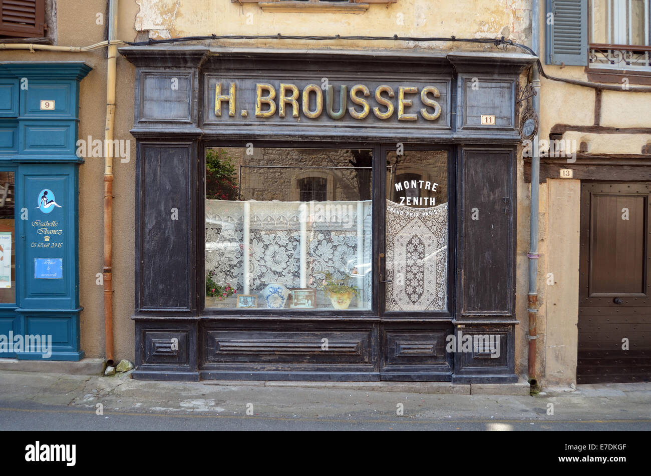 Old shop in St Antonin de Noble Val SW France 2014 Stock Photo Alamy