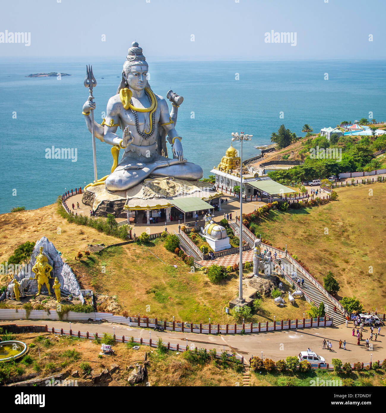 Statue of Lord Shiva in Murudeshwar Temple in Karnataka, India Stock ...