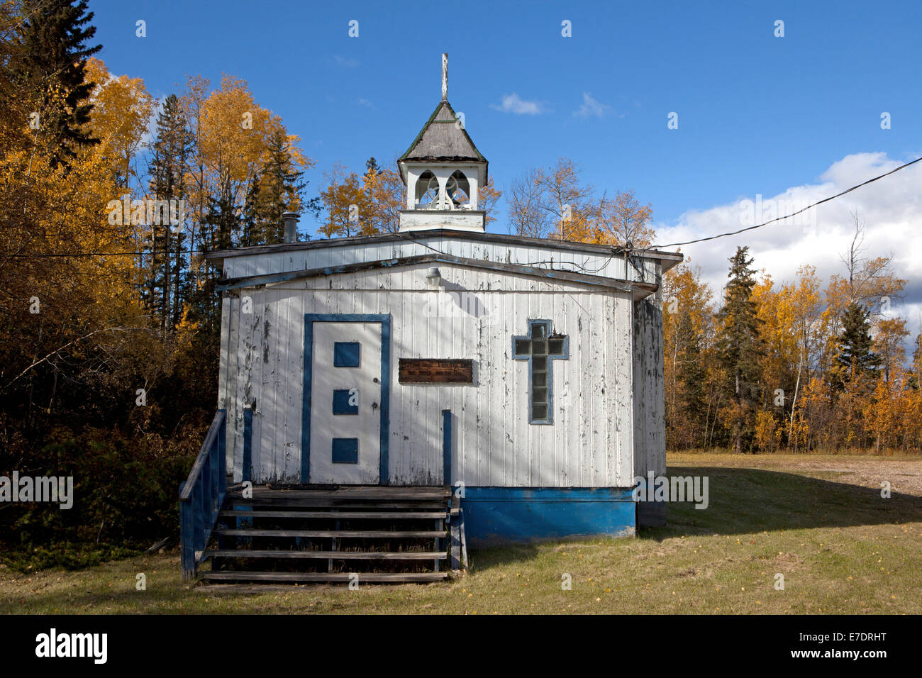 Willow Lake Church, Anzac, Fort McMurray, Alberta, Canada Stock Photo