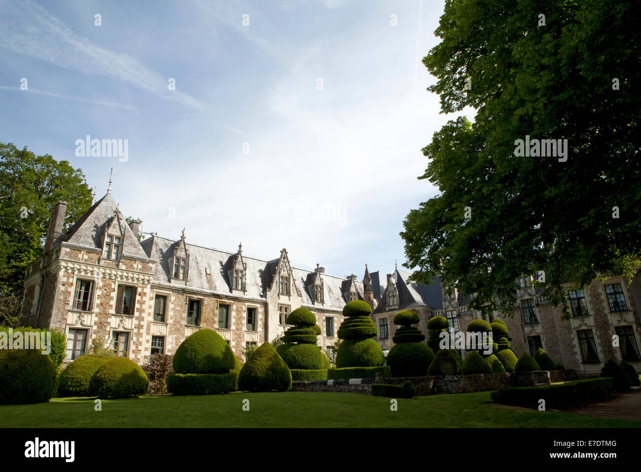 chateau Le Pin, Loire Valley, France Stock Photo