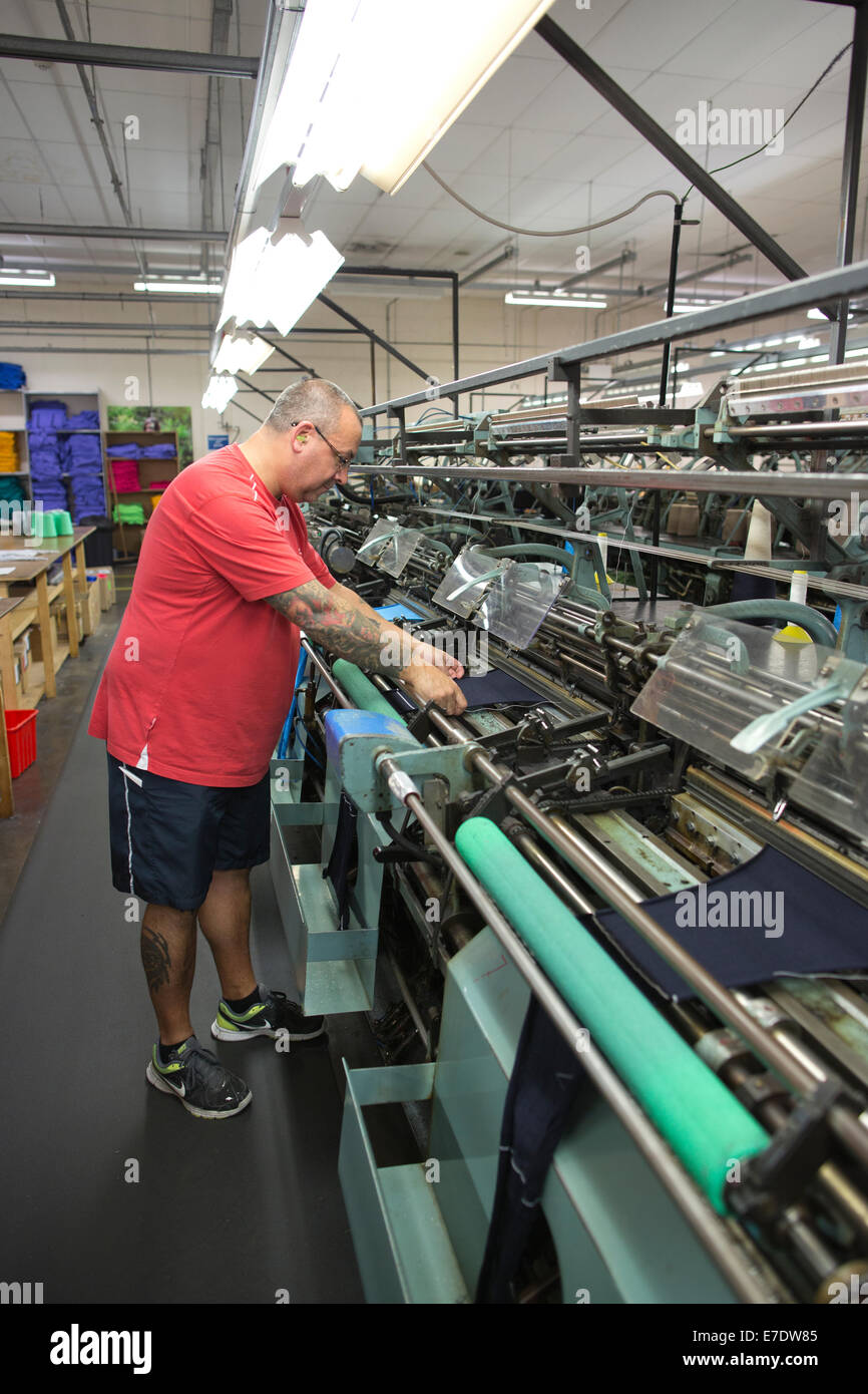 Machinist at Johnstons of Elgin, cashmere knitwear and textile