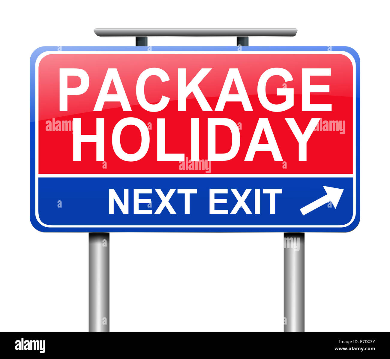 Package holiday concept. Stock Photo