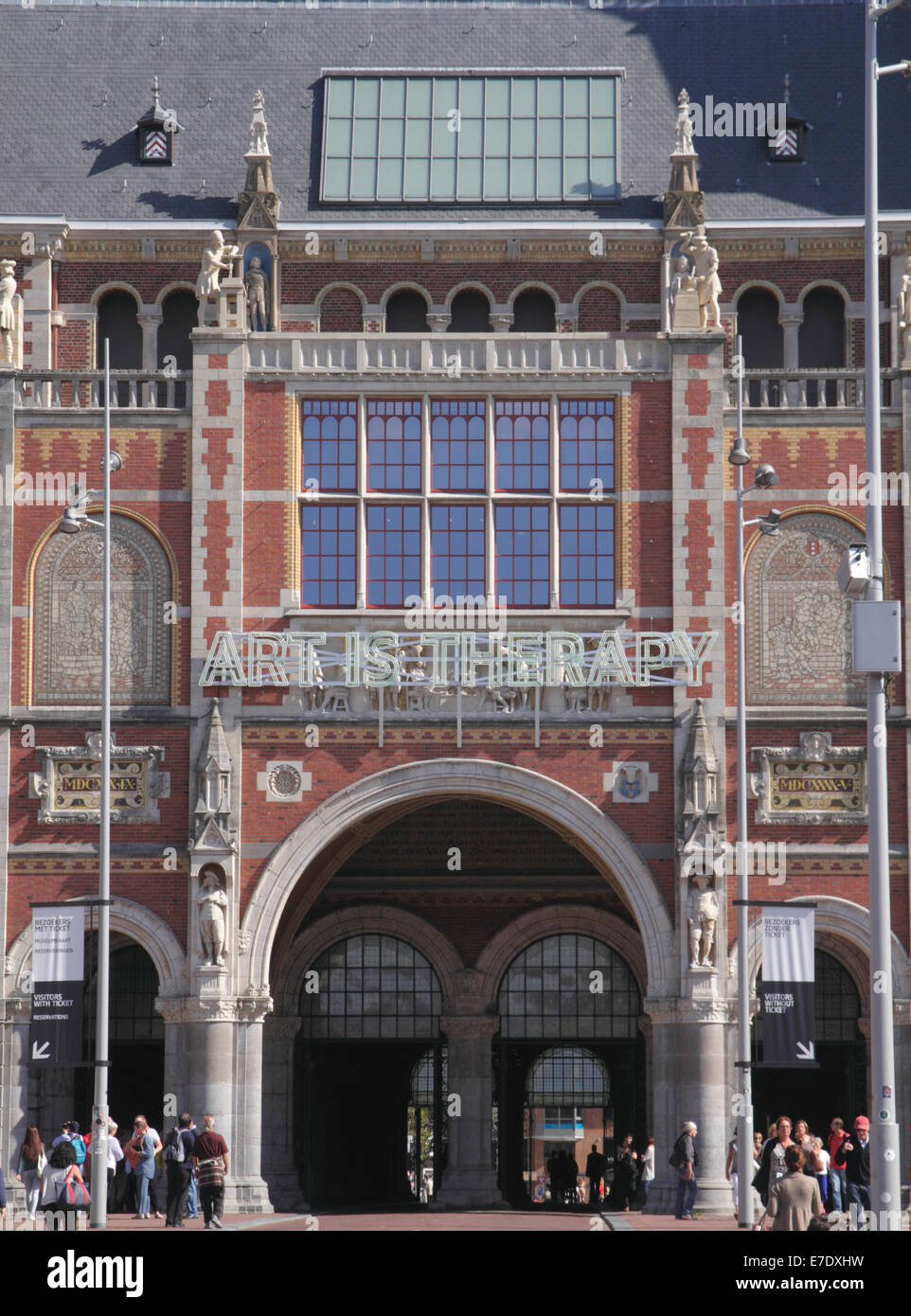 Closeup Rijksmuseum Amsterdam Holland Stock Photo