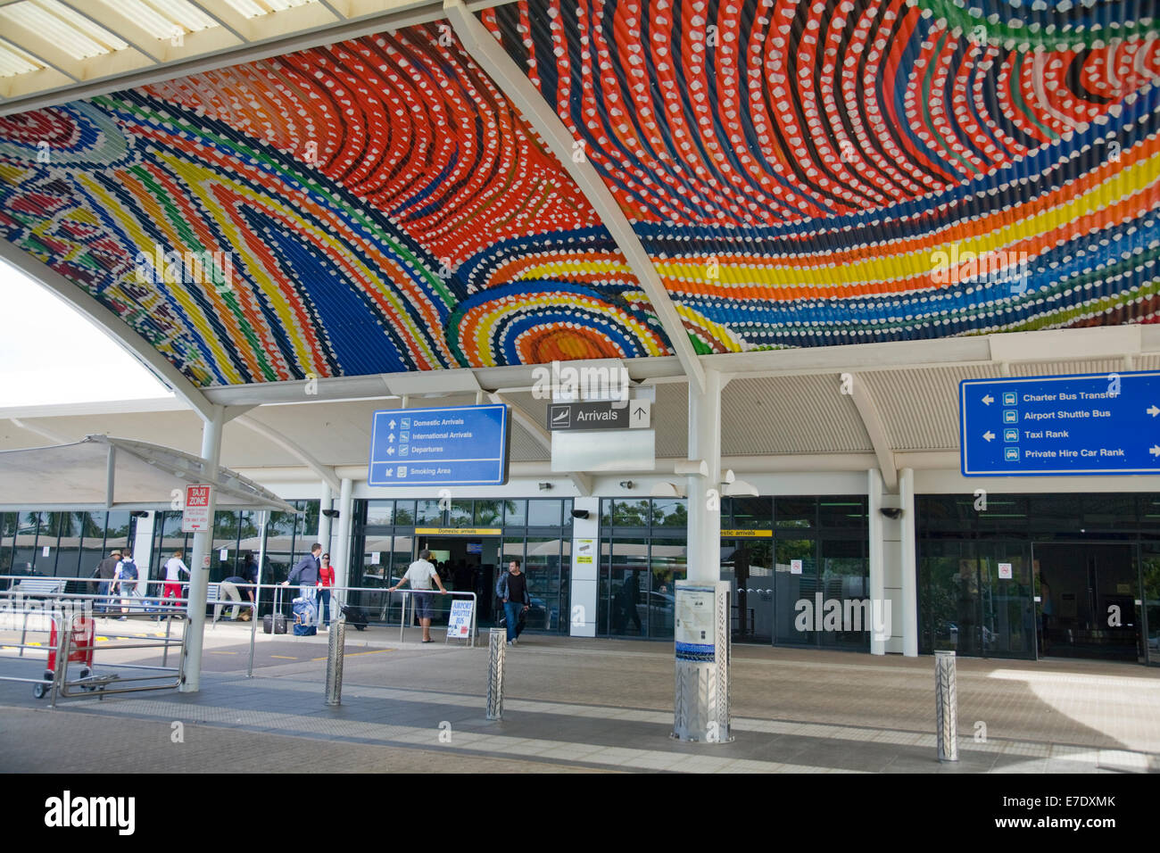 entrance to Darwin international airport, northern territory,australia Stock Photo