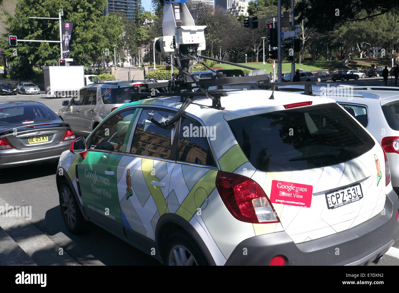 Google maps survey vehicle in college street, Sydney,new south wales,australia Stock Photo