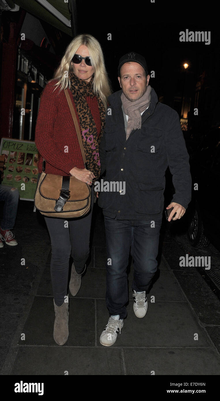 Claudia Schiffer and husband Matthew Vaughn enjoy a low key trip to