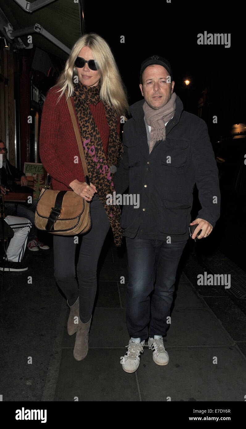 Claudia Schiffer and husband Matthew Vaughn enjoy a low key trip to