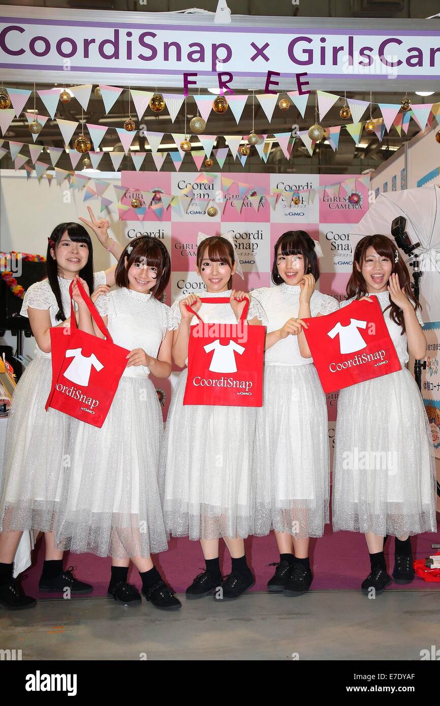 Japanese underground band Starmarie promote the pop culture at Japanese pop culture show in Taipei, Taiwan, China on 12th September, 2014. Stock Photo