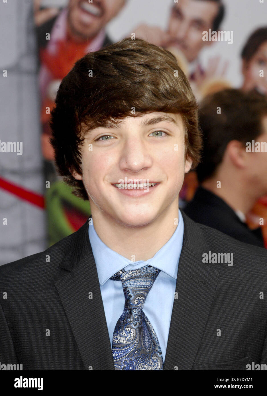 Film Premiere Muppets Most Wanted  Featuring: Jake Short Where: Los Angeles, California, United States When: 12 Mar 2014 Stock Photo