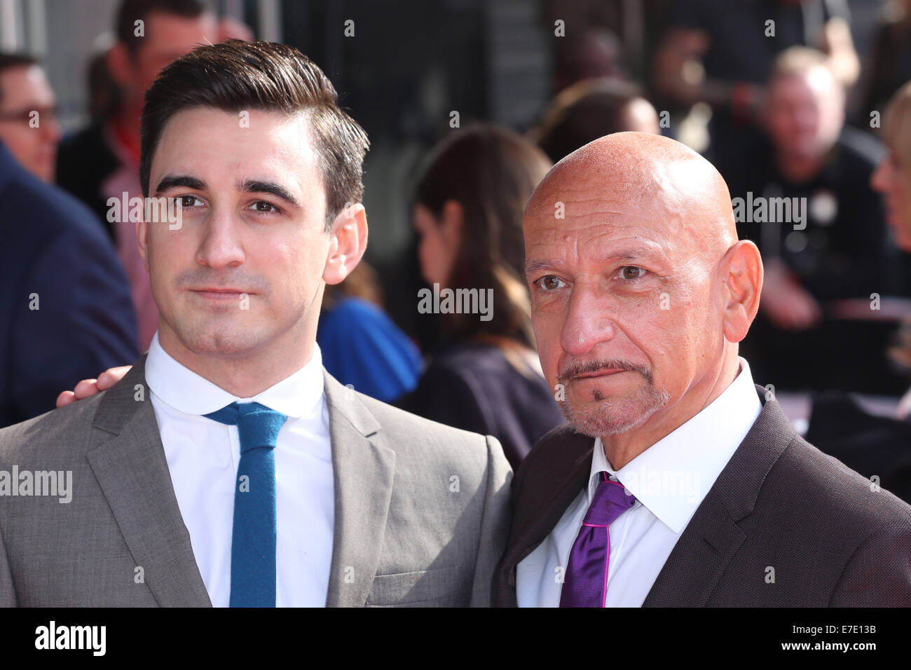 The Prince's Trust & Samsung Celebrate Success Awards held at the Odeon -Arrivals  Featuring: Sir Ben Kingsley,son Ferdinand Kingsley Where: London, United Kingdom When: 12 Mar 2013 Stock Photo