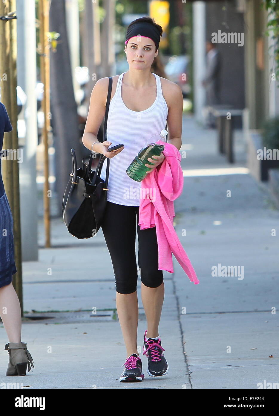 Jaimie Alexander seen leaving Rise Movement gym. Featuring: Jaimie