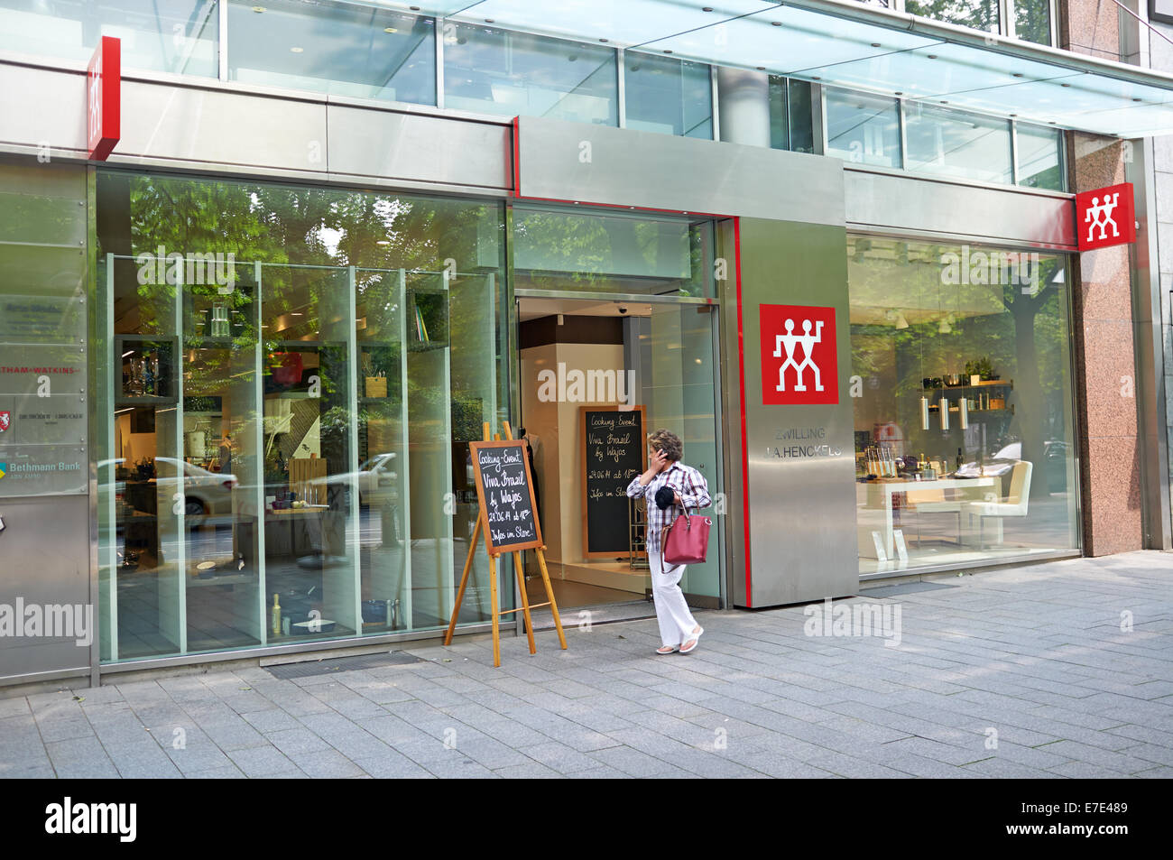 Zwilling J.A. Henckels knife and kitchen shop Dusseldorf Germany Stock