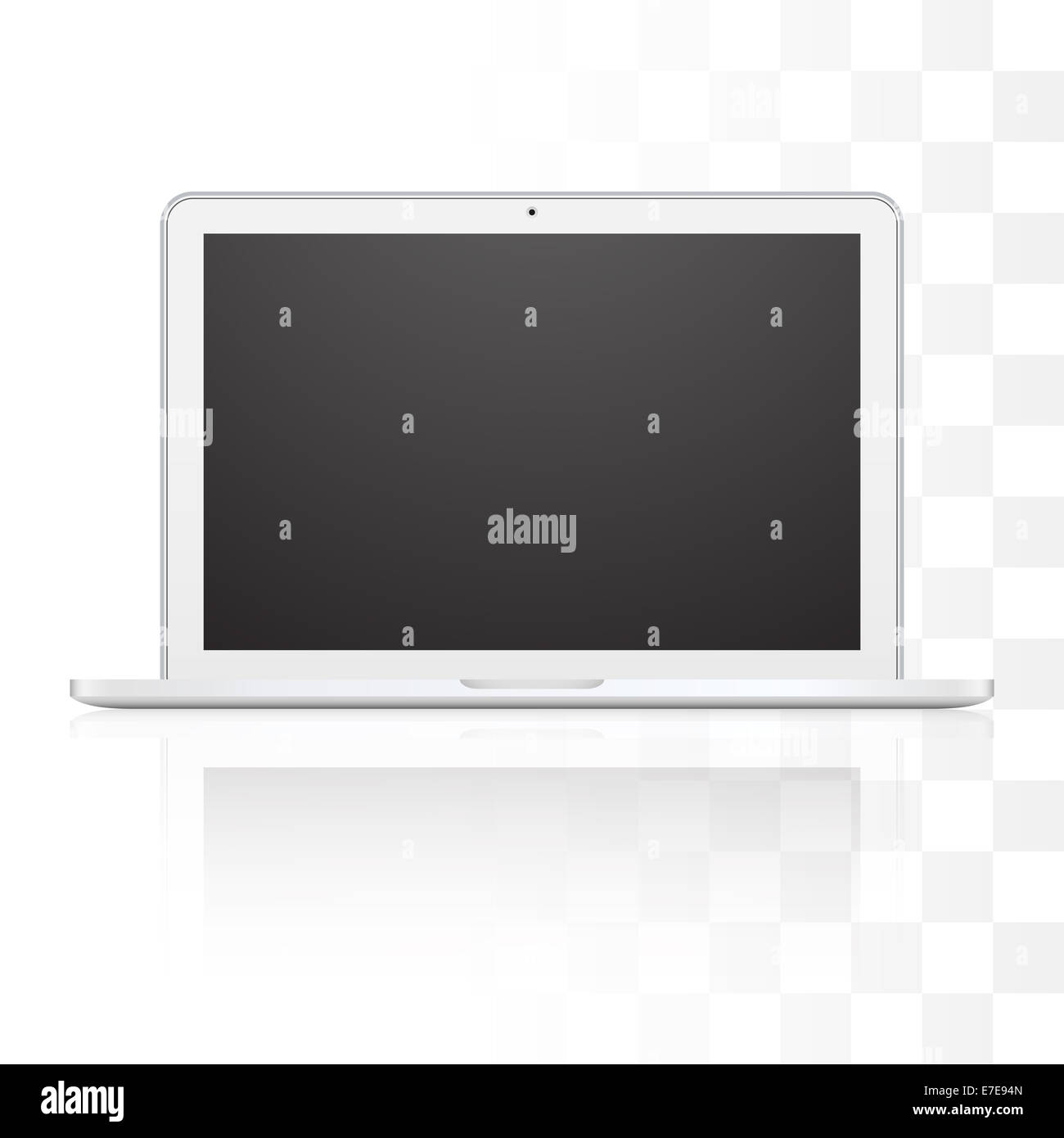 Vector laptop isolated on white background Stock Photo - Alamy