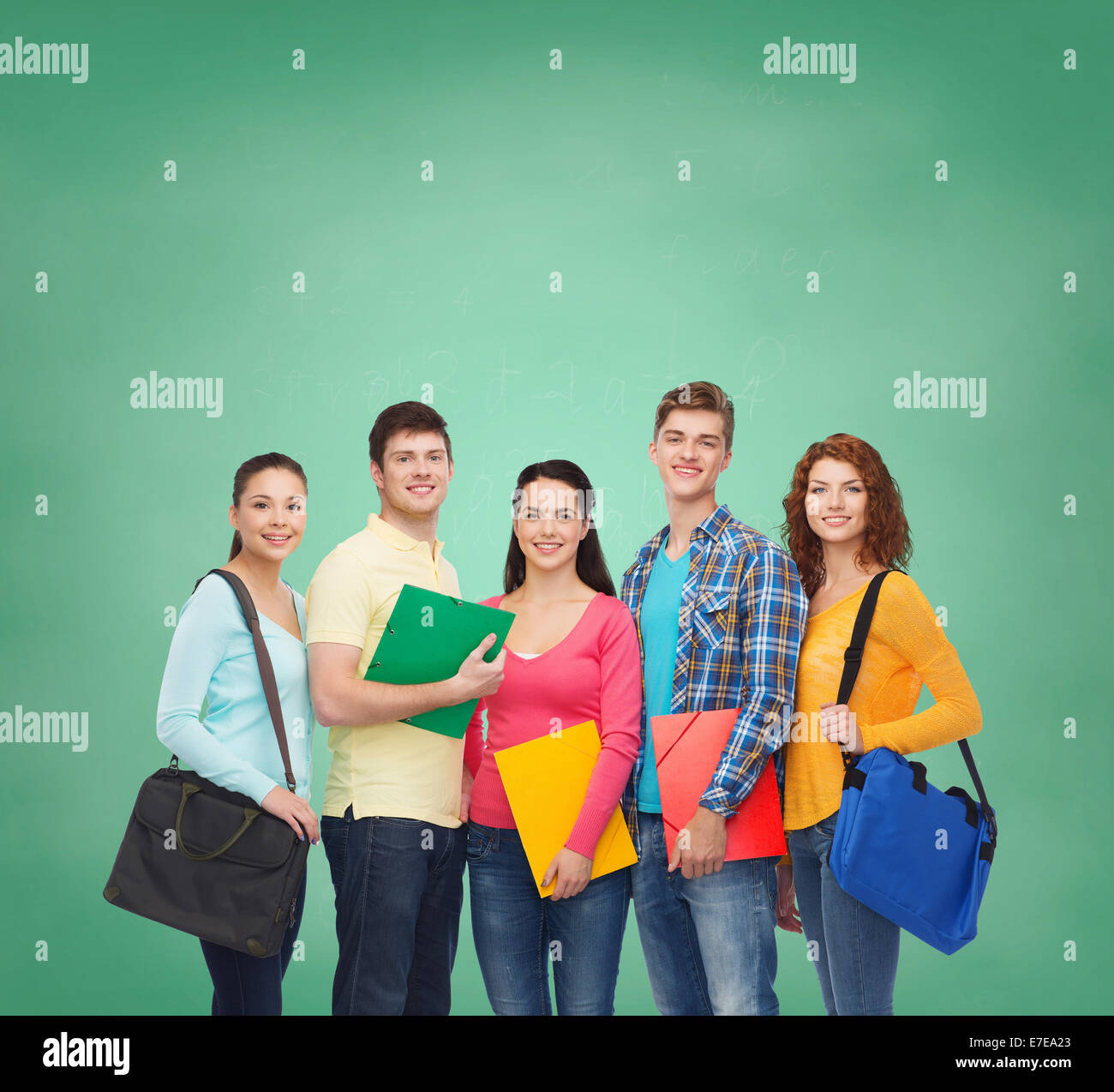 Classroom teenagers smiling hi-res stock photography and images - Alamy