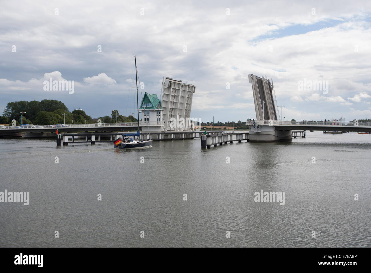 bascule bridge, b203, kappeln, schlei, schleswig-flensburg district, schleswig-holstein, germany Stock Photo