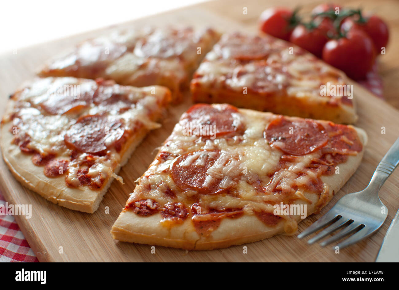 Delicious Italian pizza with melted mozzarella cheese Stock Photo Alamy