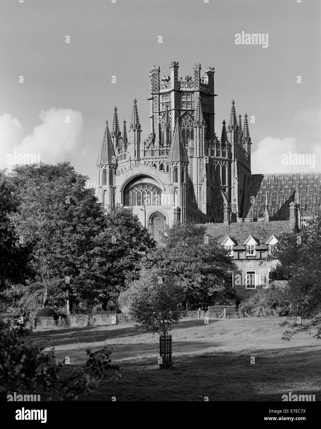 Octagon Lantern Tower on Ely Cathedral Cambridgeshire Stock Photo