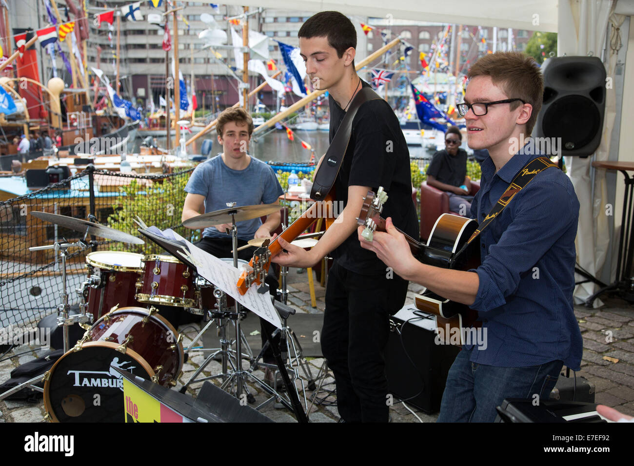 National Youth Jazz Orchestra perform at St Katherine Docks. Totally