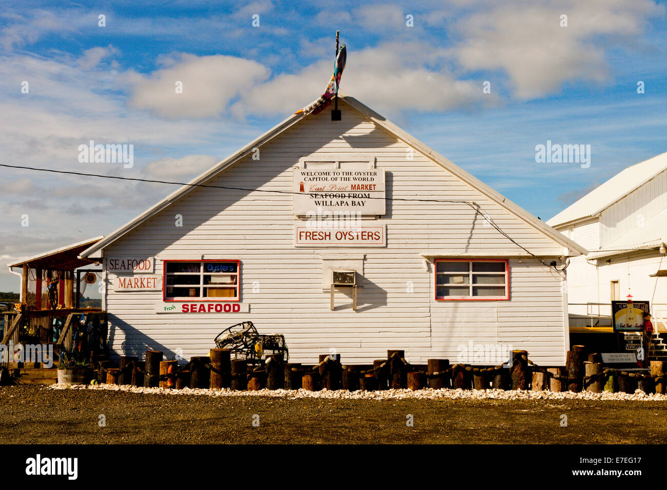 East Point Seafood Market South Bend Washington Stock Photo Alamy