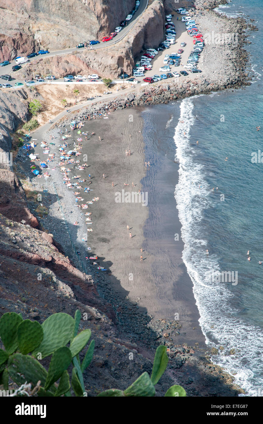 very nice beach of Tenerife in the Canary Islands Stock Photo