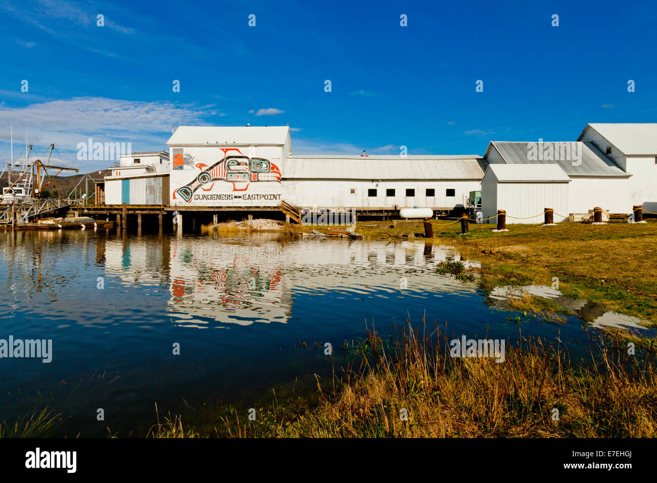 East Point Seafood Market South Bend Washington Stock Photo