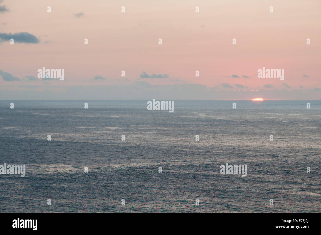 sunset Tenerife in the Canary Islands Stock Photo