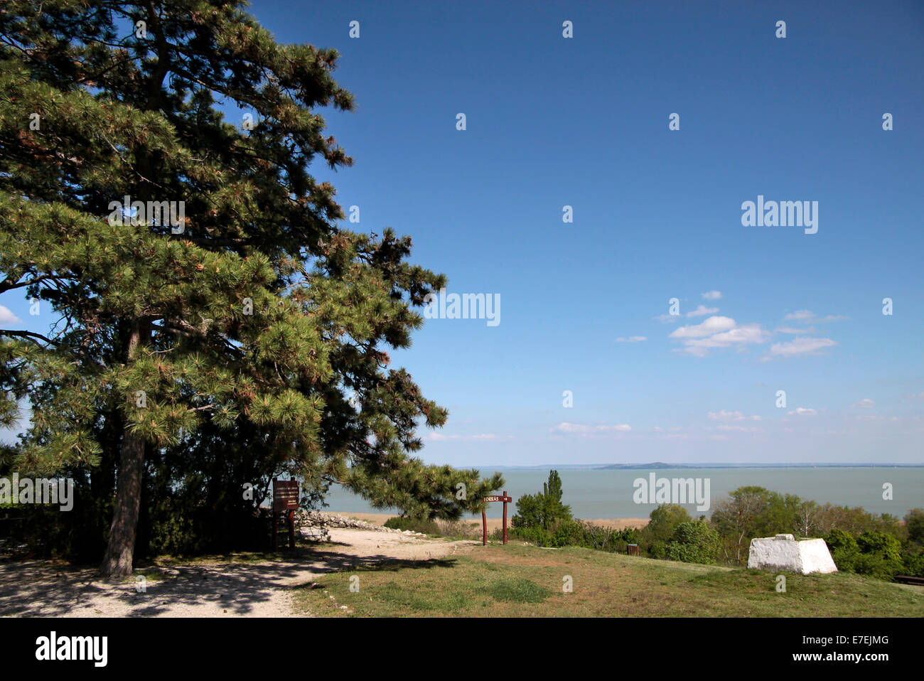 View of Lake Balaton near Keszthely, Hungary Stock Photo