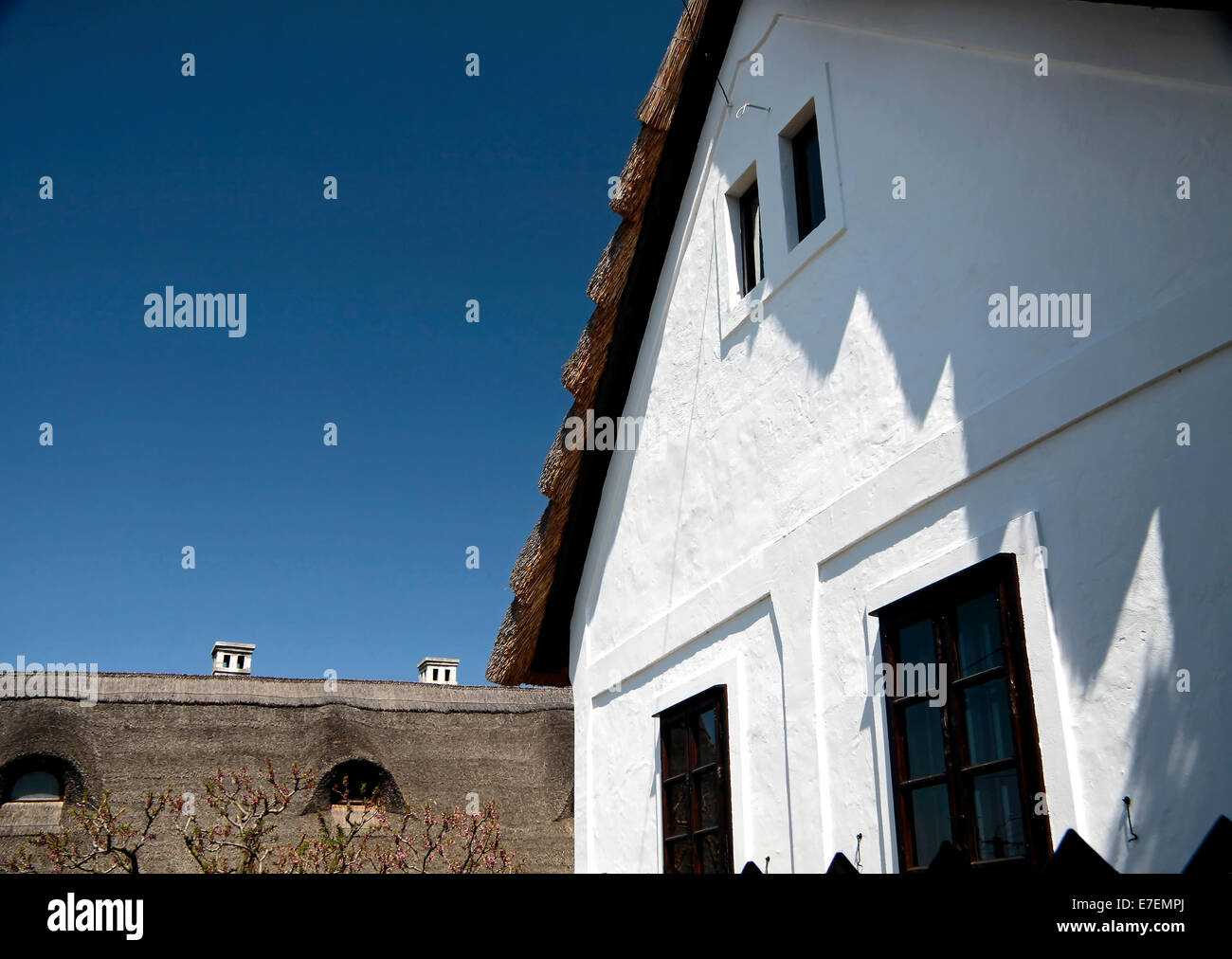 Old farmhouses in Szigliget,  Lake Balaton, Hungary Stock Photo