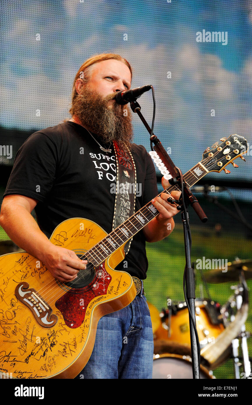 Jamey Johnson Performing at Farm Aid 2014 Stock Photo Alamy